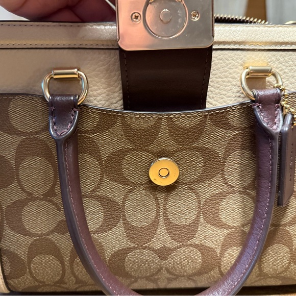 👜 Coach Rouge. Excellent condition! 🤎♥️💜🖤 - Picture 10 of 12